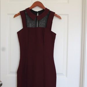 Nice Fitting Burgundy Dress!